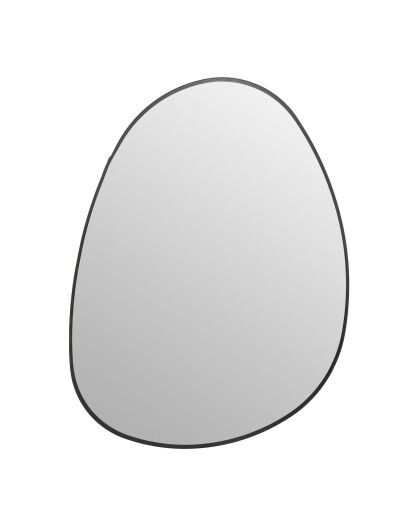 Miroir métal Rosalia noir - 55x1.6x75 cm